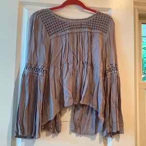 Patrons of Peace purple open back top size xs